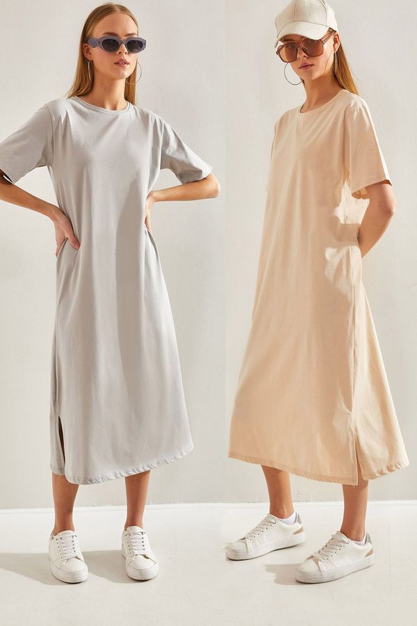 Bianco Lucci Bianco Lucci Women's Double Basic Dress