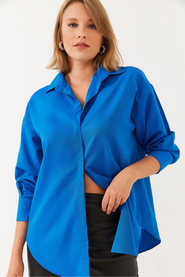 Bianco Lucci Bianco Lucci Women's Loose Cut Basic Shirt