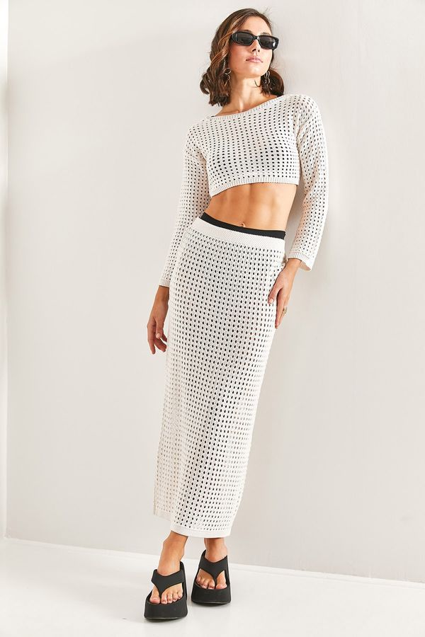 Bianco Lucci Bianco Lucci Women's Patterned Bottom and Top Set