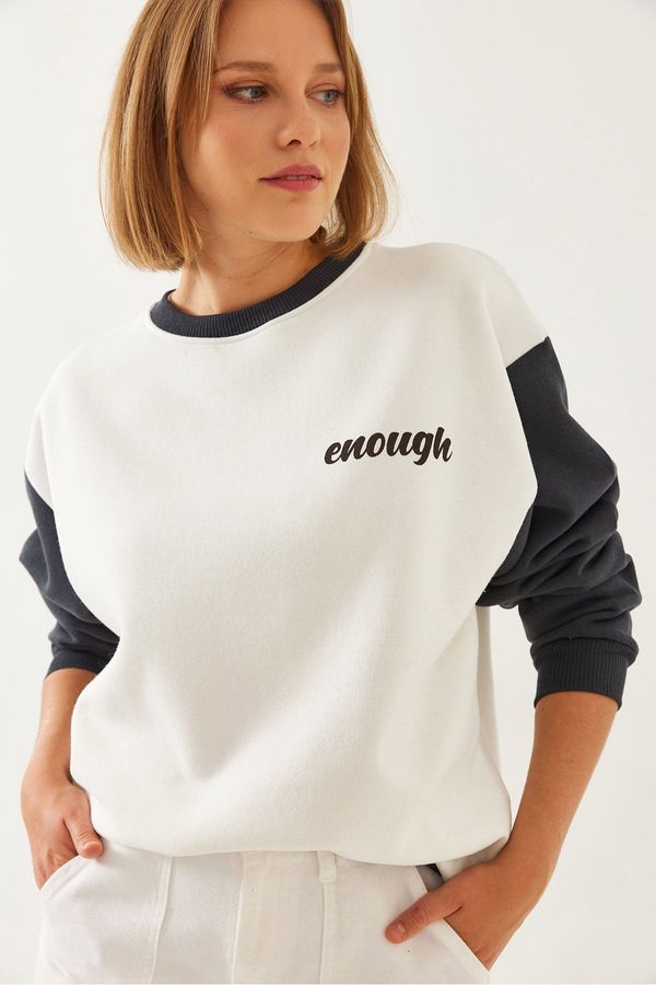 Bianco Lucci Bianco Lucci Women's Printed Piece Sweatshirt