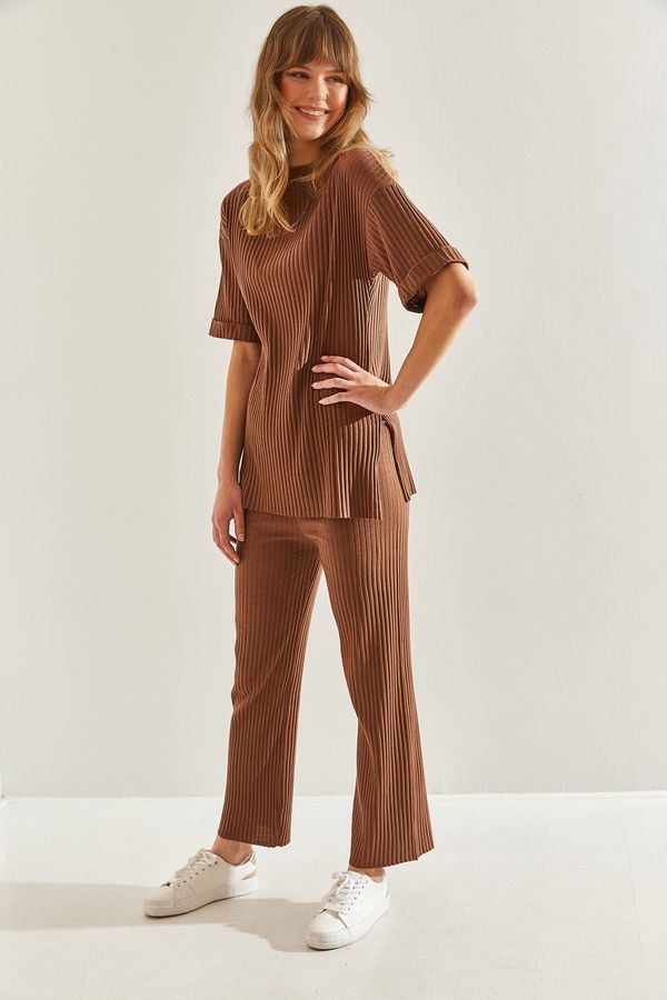 Bianco Lucci Bianco Lucci Women's Ribbed Camisole Bottom Top Set