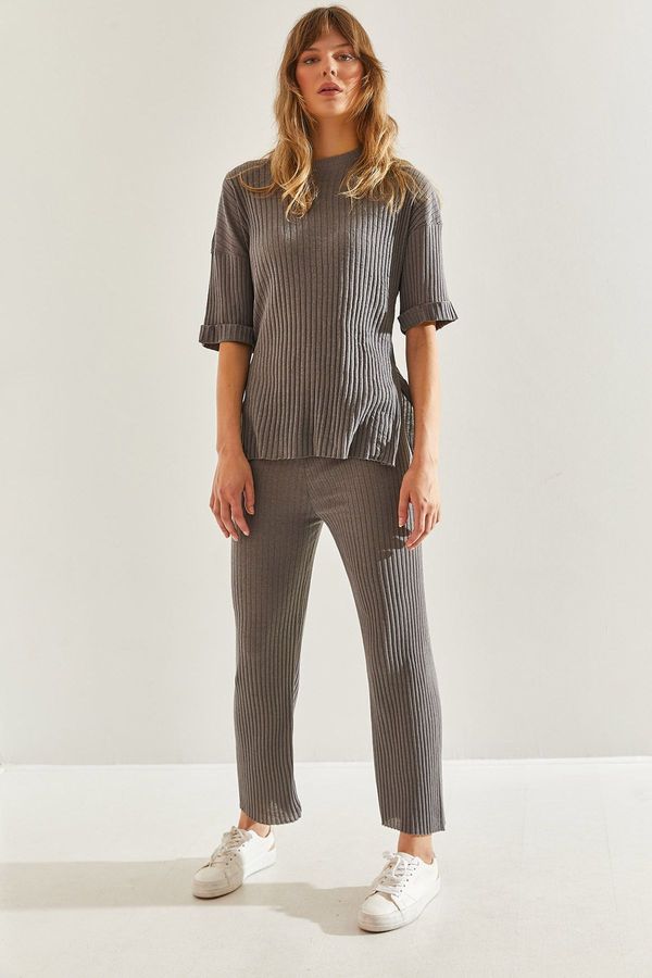 Bianco Lucci Bianco Lucci Women's Ribbed Camisole Bottom Top Set