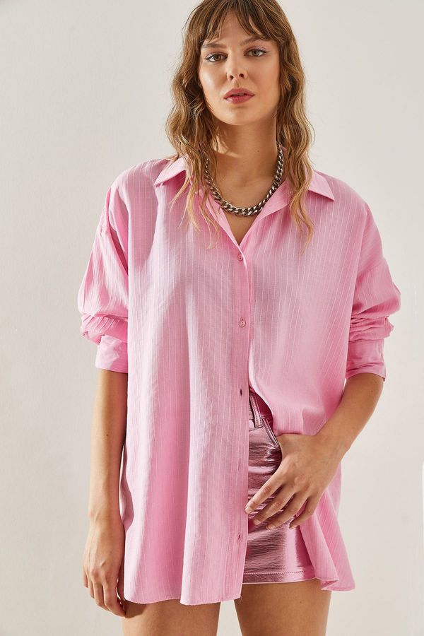 Bianco Lucci Bianco Lucci Women's Striped Patterned Shirt