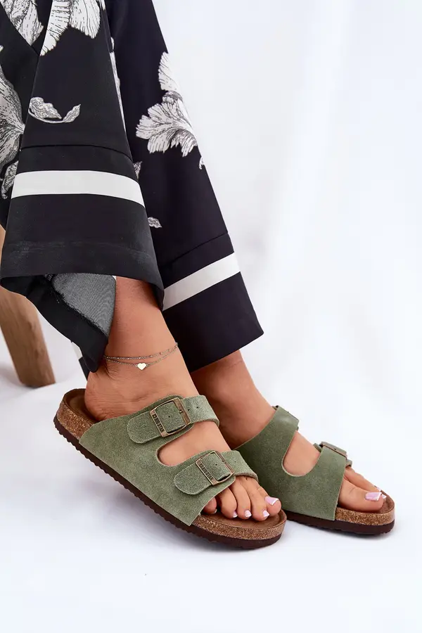 BIG STAR SHOES BIG STAR SHOES Ladies Suede Sandals With Buckles Big Star