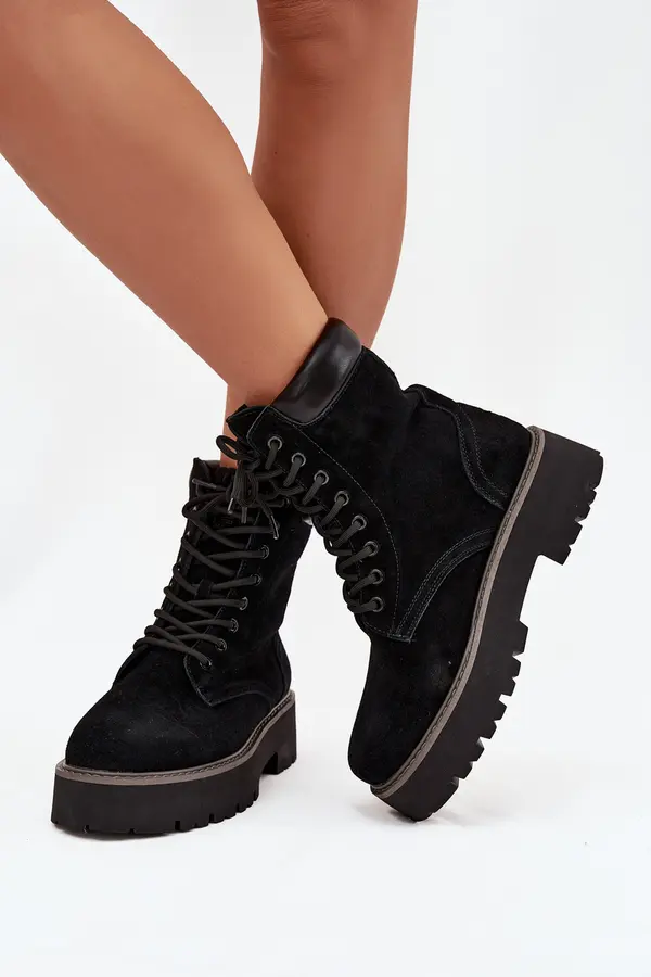BIG STAR SHOES BIG STAR SHOES Suede women s work boots laced Big Star