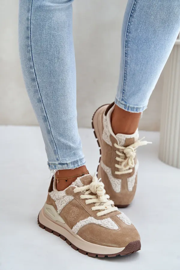 BIG STAR SHOES BIG STAR SHOES Warm Women's Leather Sneakers Big Star
