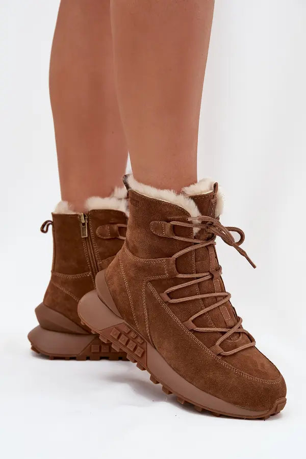 BIG STAR SHOES BIG STAR SHOES Women's Suede Snow Boots With Fur Big Star