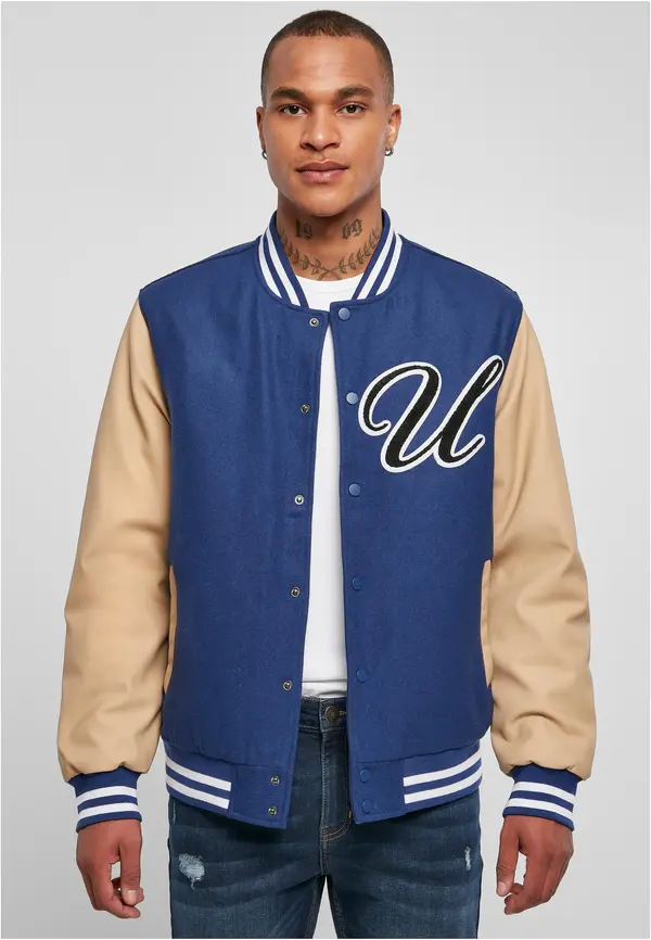Urban Classics Big U College Jakna spaceblue