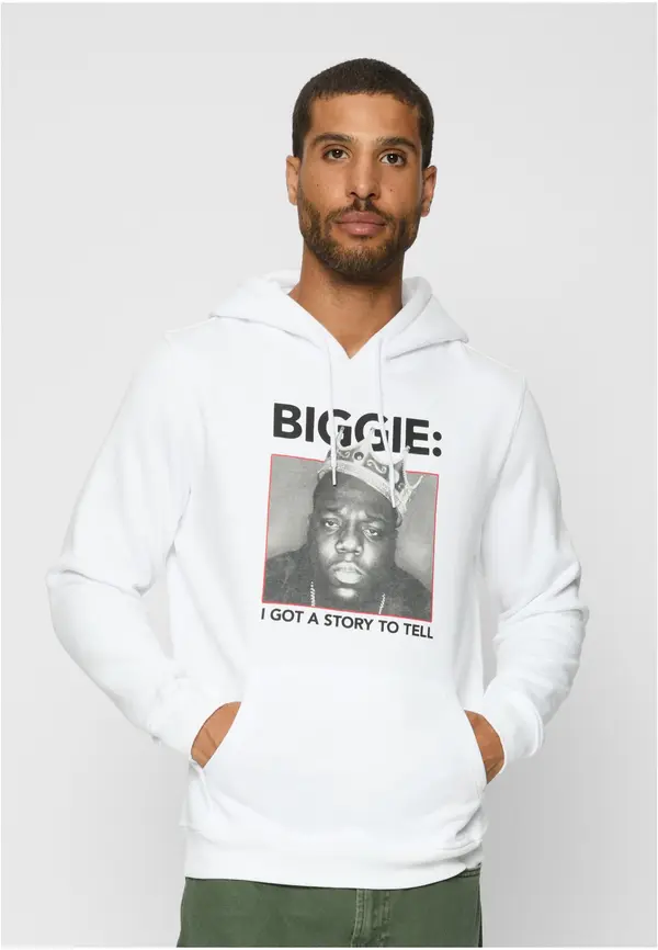 Merchcode Biggie Crown Hoody white