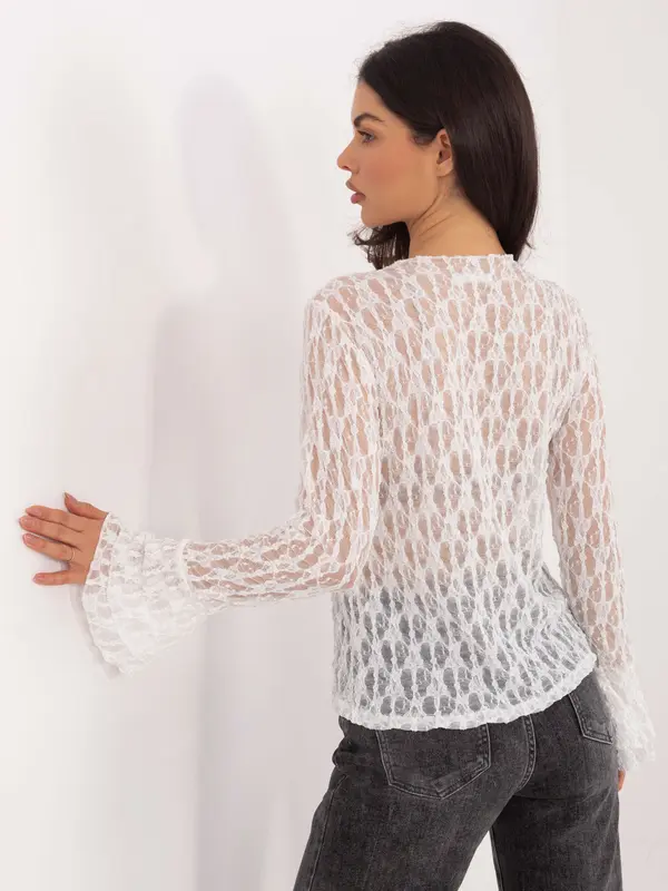 Italy Moda Bijela čipkasta bluza