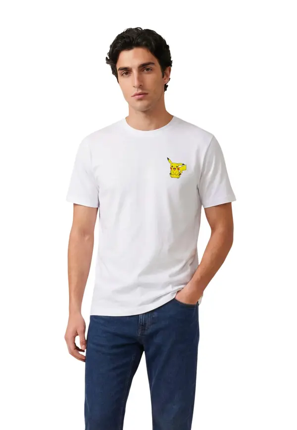 Only Bijela majica kratkih rukava Only &amp; Sons s motivom Pikachua