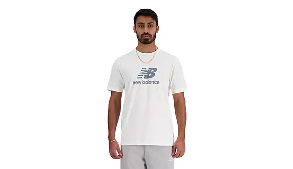New Balance Bijela majica kratkih rukava s logom New Balance Sport Essentials