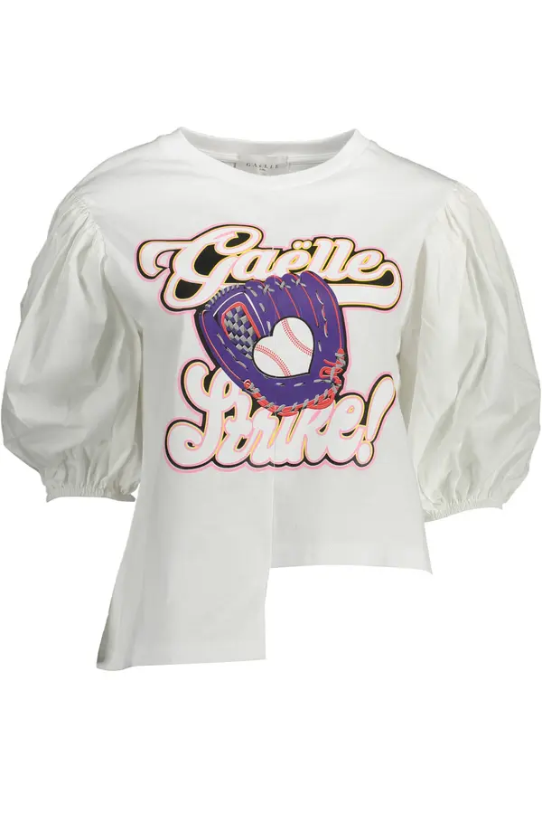 GAELLE PARIS Bijela majica s 3/4 rukavima Gaelle Paris