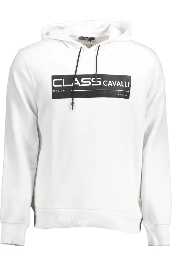 Cavalli Class Bijela majica s kapuljačom Cavalli Class