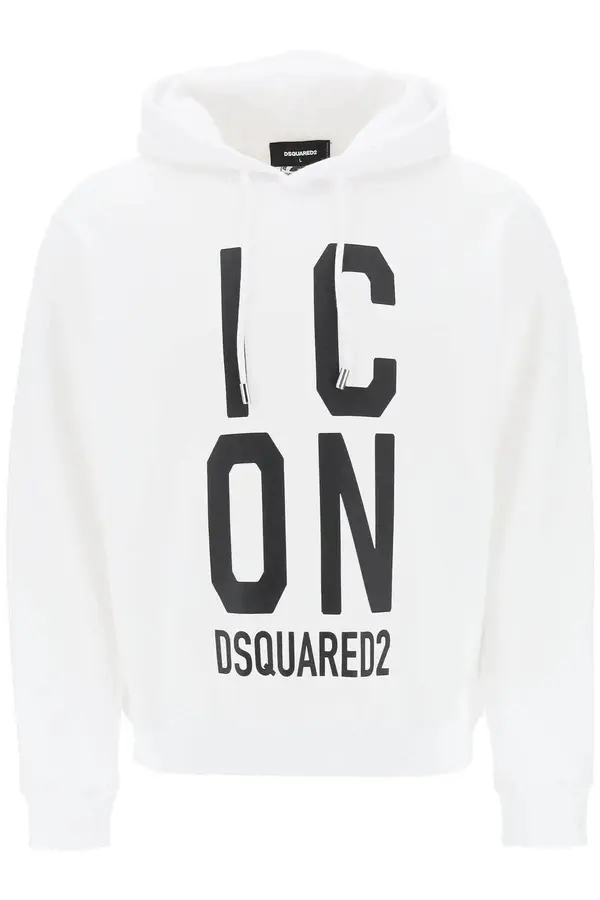 Dsquared Bijela majica s kapuljačom Dsquared2