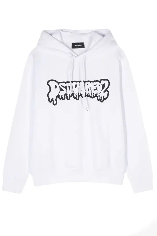 Dsquared2 Bijela majica s kapuljačom Dsquared2
