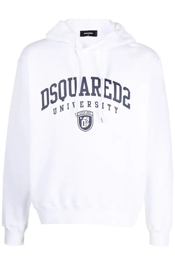 Dsquared Bijela majica s kapuljačom Dsquared2