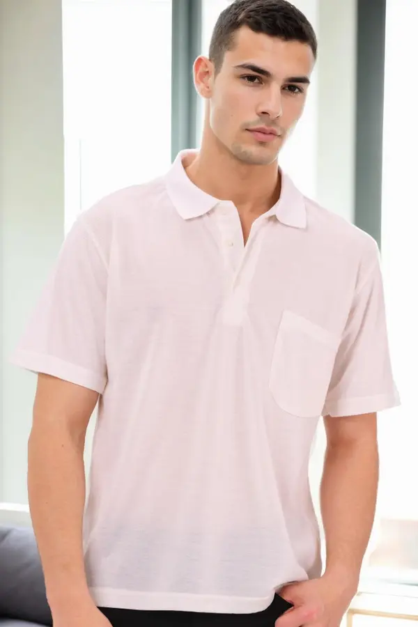 dewberry Bijela muška polo majica Dewberry