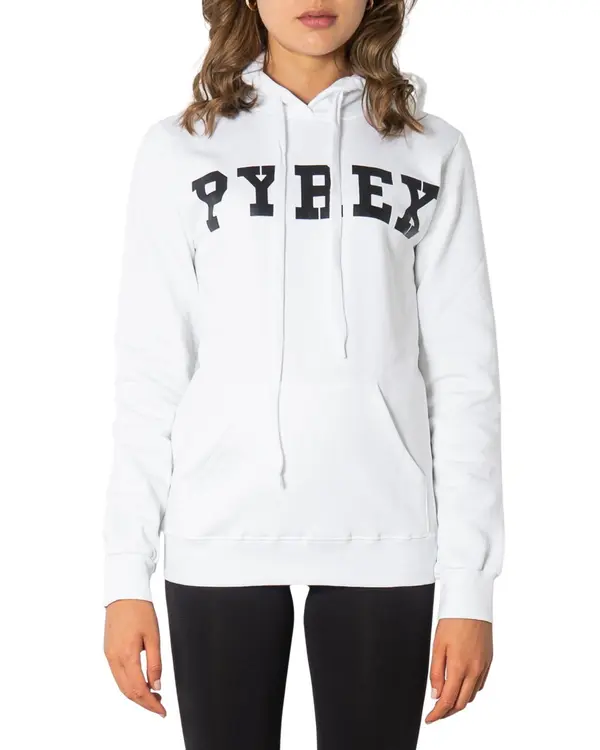 Pyrex Bijela Pyrex majica s kapuljačom