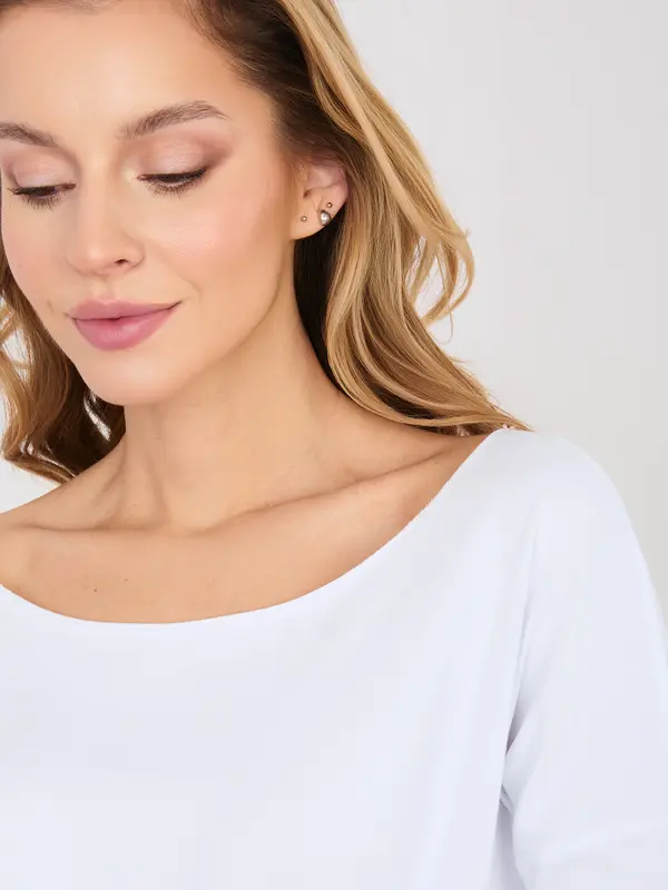 RUE PARIS Bijela ženska bluza s 3/4 rukavima