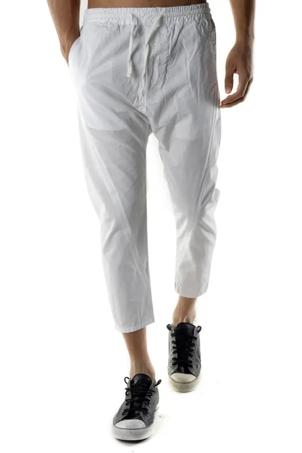 Absolut Joy Bijele muške joggers hlače