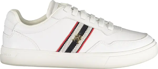 Tommy Hilfiger Bijele niske tenisice s prugama