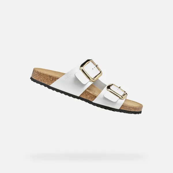 GEOX Bijele ženske sandale Geox Brionia R