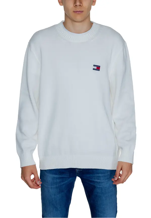 Tommy Hilfiger Jeans Bijeli džemper Tommy Hilfiger