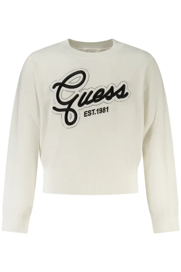 GUESS JEANS Bijeli GUESS JEANS pulover za djevojčice
