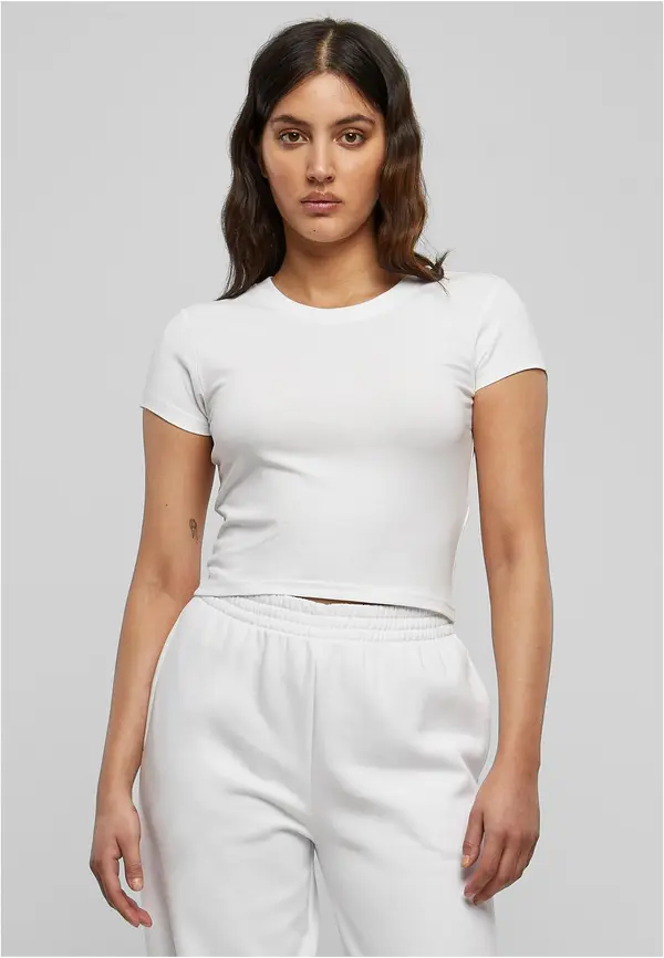 Urban Classics Bijeli ženski crop top