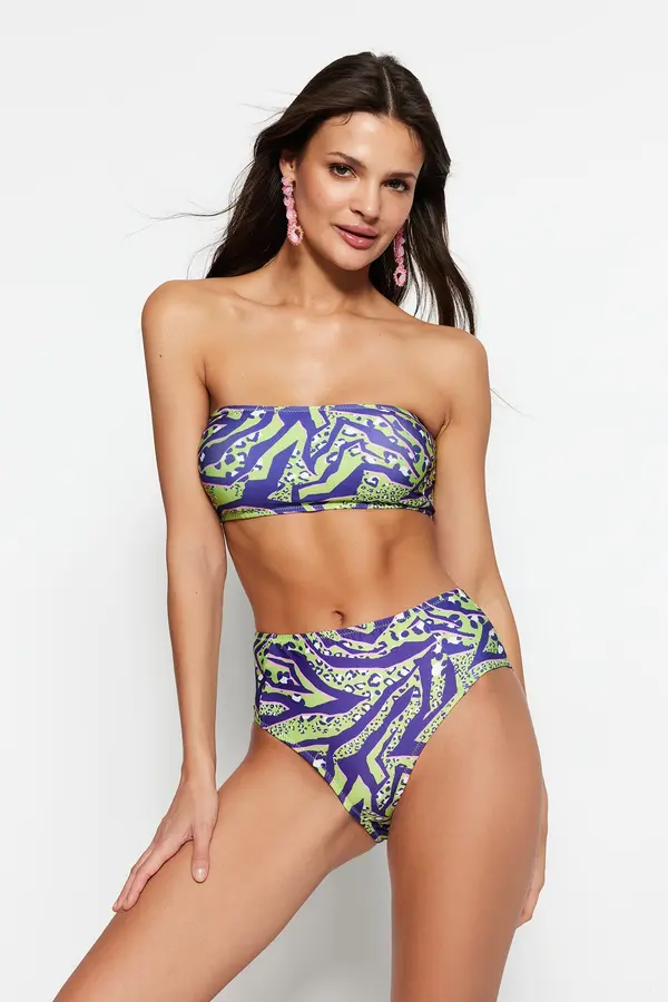 Trendyol Bikini set Trendyol TBESS22BT0018/Blue-Multicolor