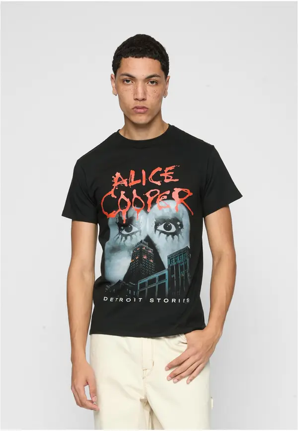 Merchcode Black Alice Cooper T-shirt Detroit Stories
