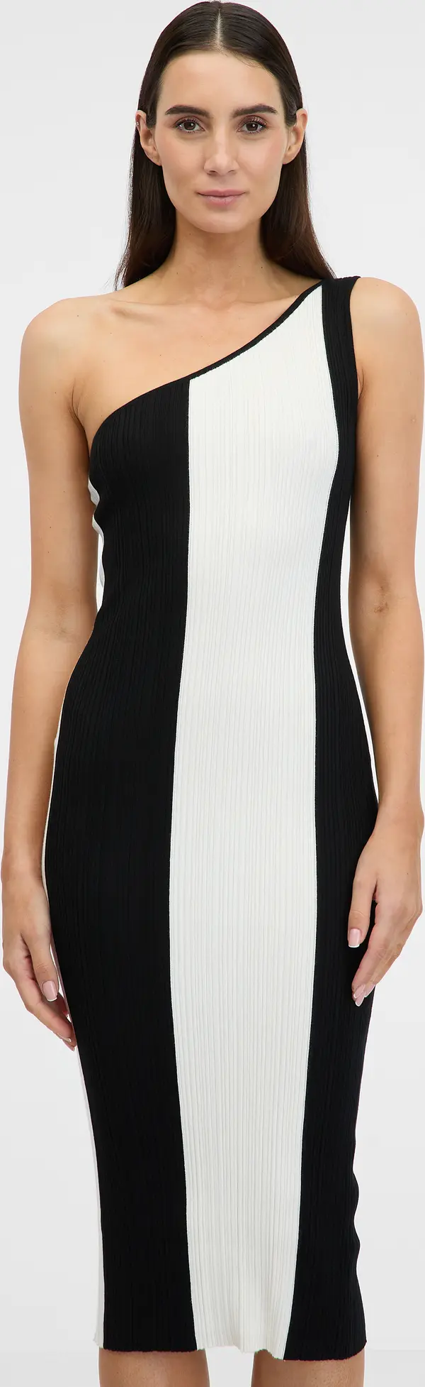 Orsay Black and White Women's Midi Dress ORSAY - Women's