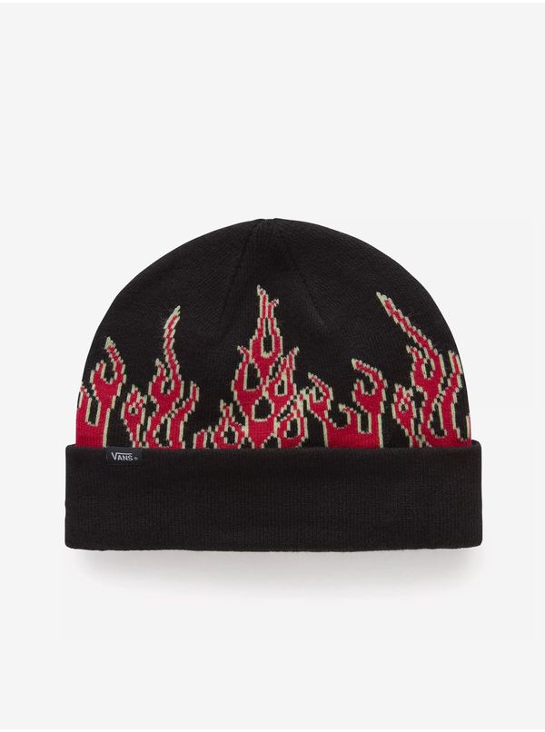 Vans Black boys' cap VANS UP IN FLAMES BEANIE - Boys