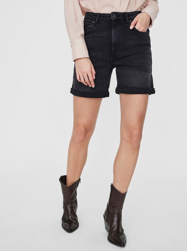 Vero Moda Black denim shorts VERO MODA Joana - Women's