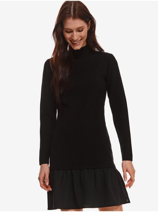 Top Secret Black dress with stand-up collar TOP SECRET - Women