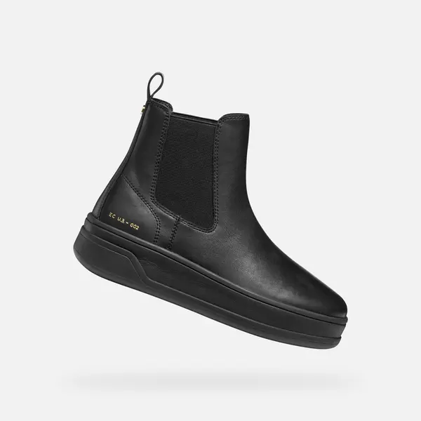 GEOX Black Geox Spherica Ecub-2 Women's Ankle Boots - Ladies