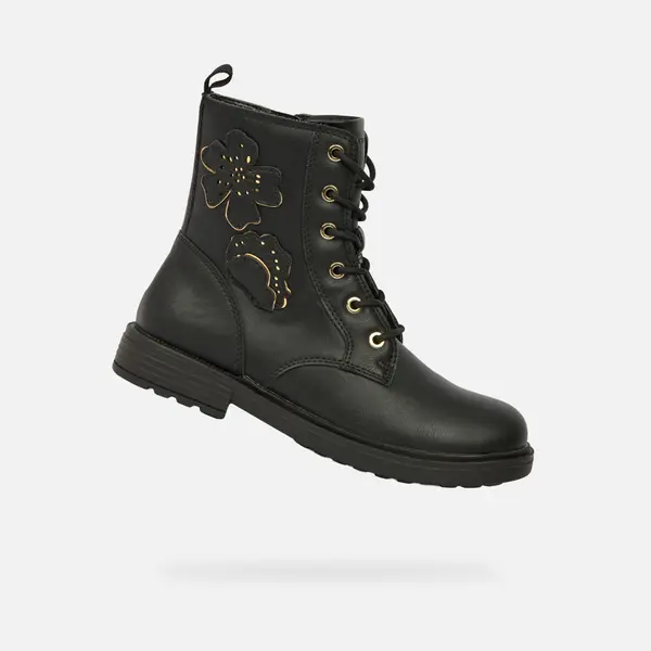 GEOX Black Girls Ankle Boots Geox Eclair Girl - Girls