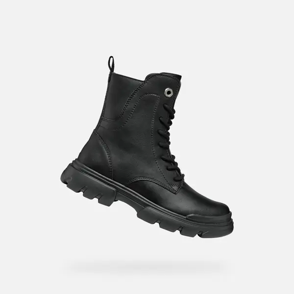 GEOX Black Girls Ankle Boots Geox Junette - Girls