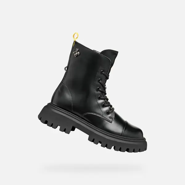GEOX Black Girls Ankle Boots Geox Maquinnerns Girl - Girls