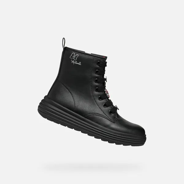 GEOX Black Girls Ankle Boots Geox Phaolae - Girls
