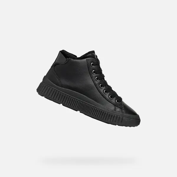GEOX Black Girls' Sneakers Geox Laquinny - Girls