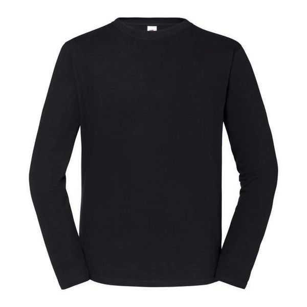 Fruit of the Loom Black Iconic 195 Ringspun Premium Fruit of the Loom T-shirt