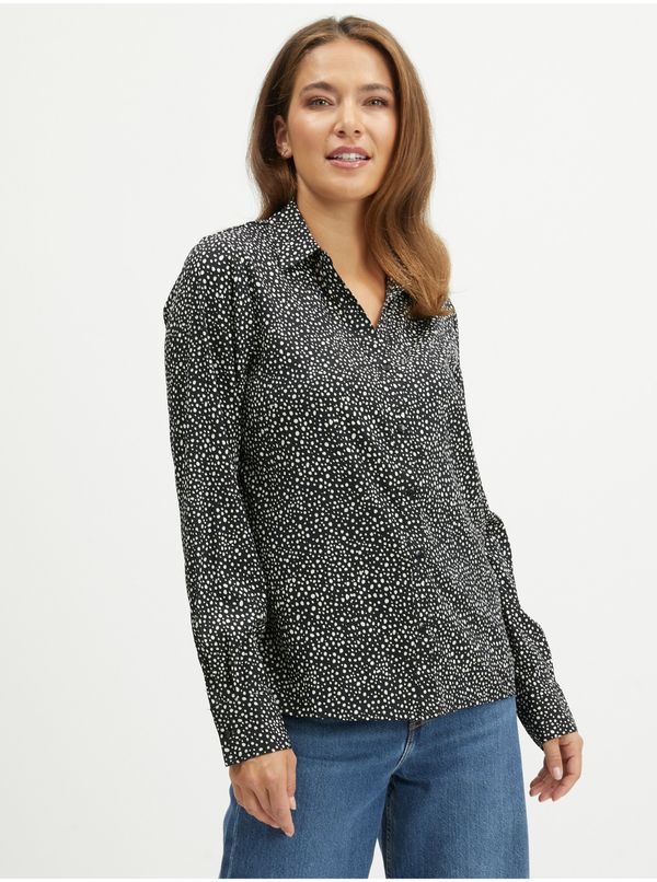 JDY Black Ladies polka Dot Shirt JDY Caine - Ladies