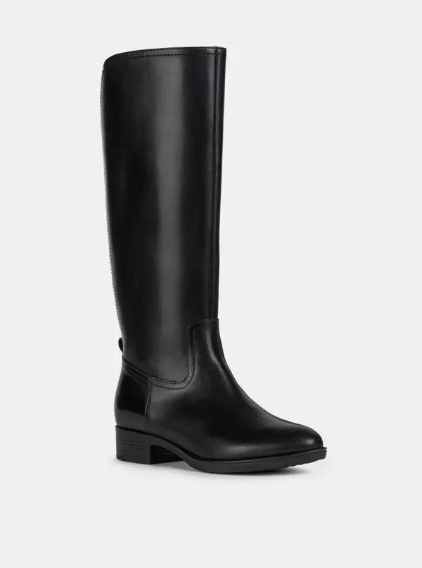 GEOX Black Leather Boots Geox