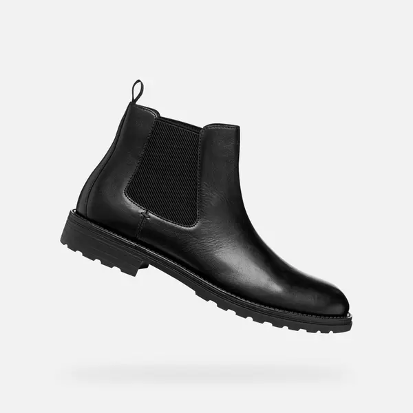GEOX Black men's ankle boots Geox Redclif - Men