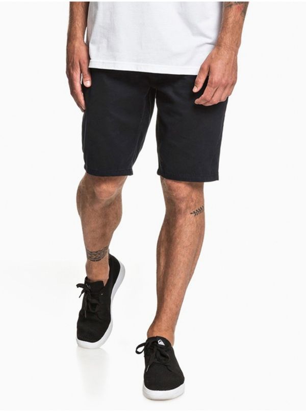 Quiksilver Black men's canvas shorts Quiksilver EVDAY CHINO LIGHT black - Men's