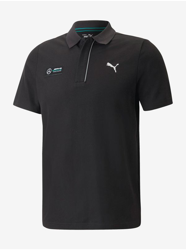 Puma Black Mens Polo T-Shirt Puma MAPF1 - Men