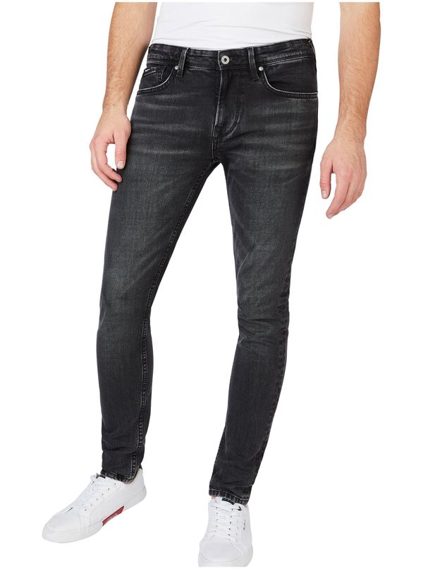 Pepe Jeans Black men's skinny fit jeans Pepe Jeans Finsbury - Men