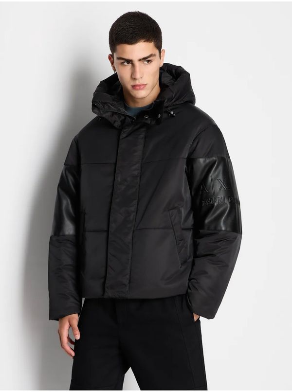 Armani Black Men's Winter Jacket Armani Exchange - Men's